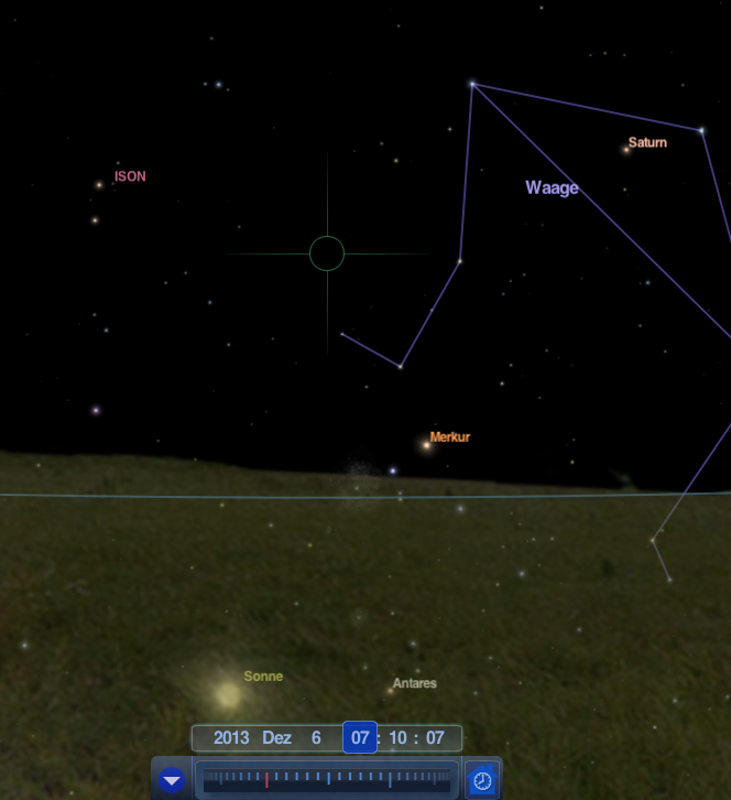 Komet ISON am Morgenhimmel (26.11.)