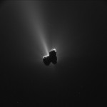 Komet 67P/Churyumov–Gerasimenko aufgenommen am 11.9.2015 mit der NavCam von Rosetta.